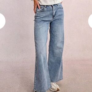 3336 NWT Molly Bracken Maia Wide Leg Jeans Sz 25/0
